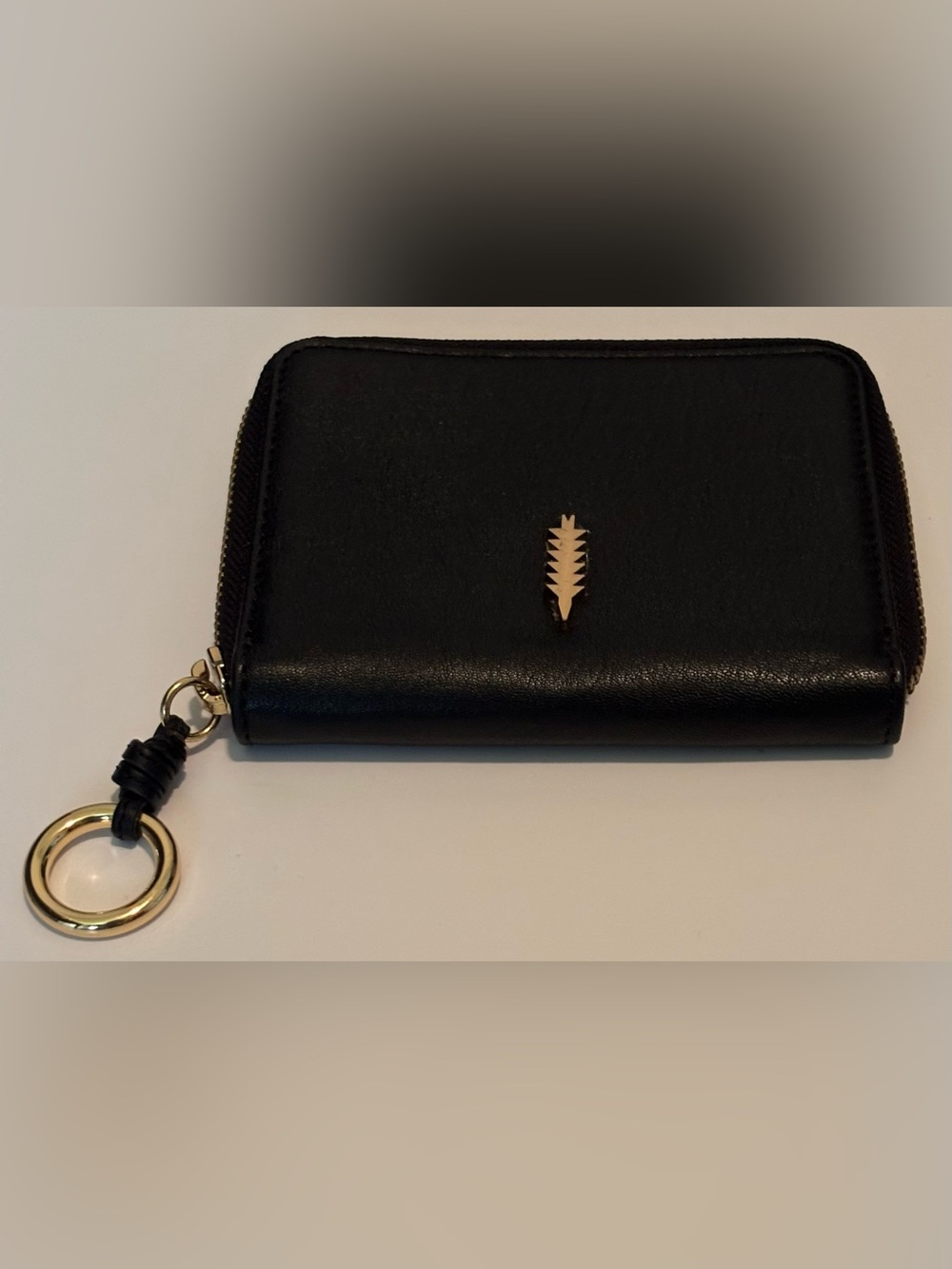 NWOT Thacker New York | Julia Zip-Around Wallet | Black Leather